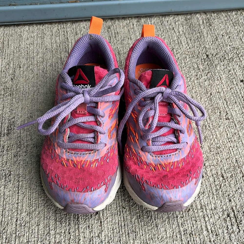 Reebok Toddler 11 Girls Sneakers pink purple orange